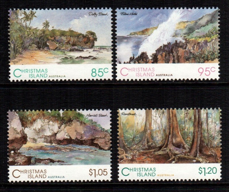 Christmas islands  350 - 353  MNH cat $ 8.60