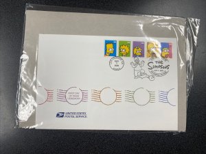 FDC 4399- 4403 Simpsons 44C First Day Of Issue In USPS Cover