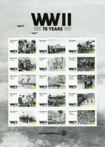 New Zealand NZ Military & War Stamps 2020 MNH WWII WW2 75 Years Aviation 15v M/S