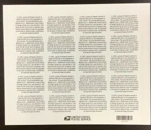 4201   Mendez vs Westminster School Equality  41 c  Sheet of 20  FV $8.20   