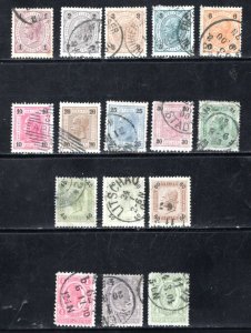 Austria #70-85  F/VF,  Used, set,  Cat $33.15  ...   0352104