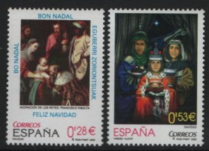 Spain 2005 MNH Sc 3381-3382 Adoration of the Kings, Magi Christmas Set