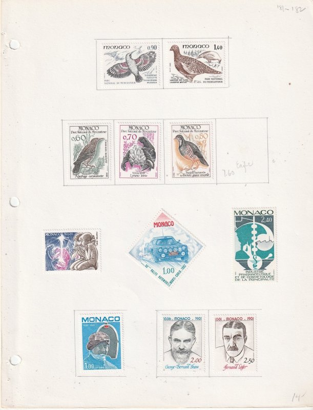 Monaco Collection C - 4 Scans - All the stamps are in the scans.