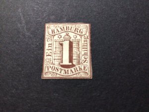 German States Hamburg 1859 mounted mint  imperforate  stamp Ref 57655