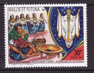 Wallis & Futuna-Sc#413-unused NH set-Feast of the Assumption-1991-
