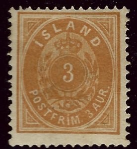 Iceland SC#15 Mint F-VF hr SCV$70.00...Worth a Close Look!!