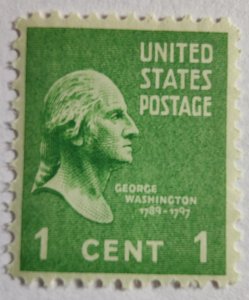 SCOTT #804 WASHINGTON SINGLE MINT NEVER HINGED BEAUTIFUL