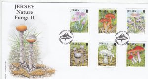 Jersey 2005  Fungi  Set of 6,  on FDC