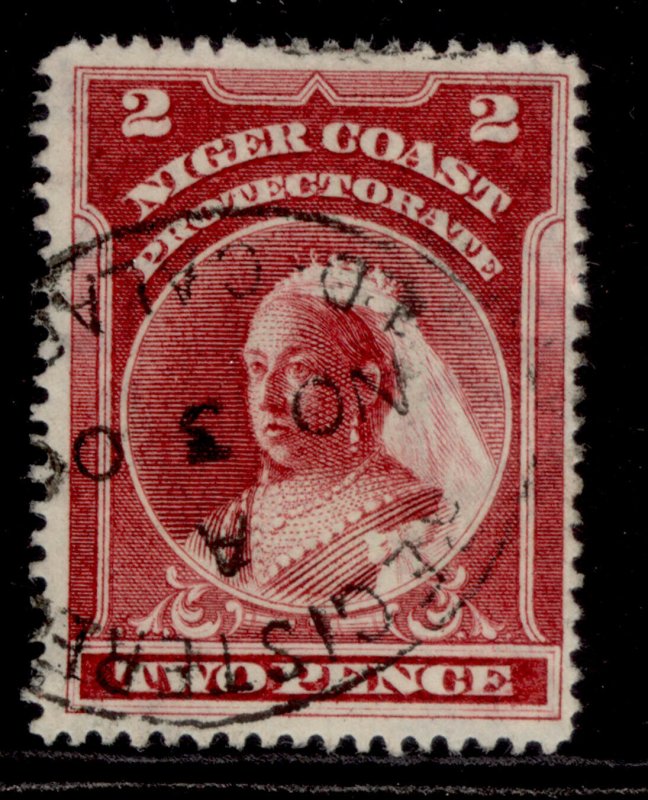 NIGERIA - Niger Coast Protectorate QV SG68, 2d lake, FINE USED.