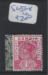 GAMBIA (P0106B)  QV 1/2D-1D   SG 37-8   VFU