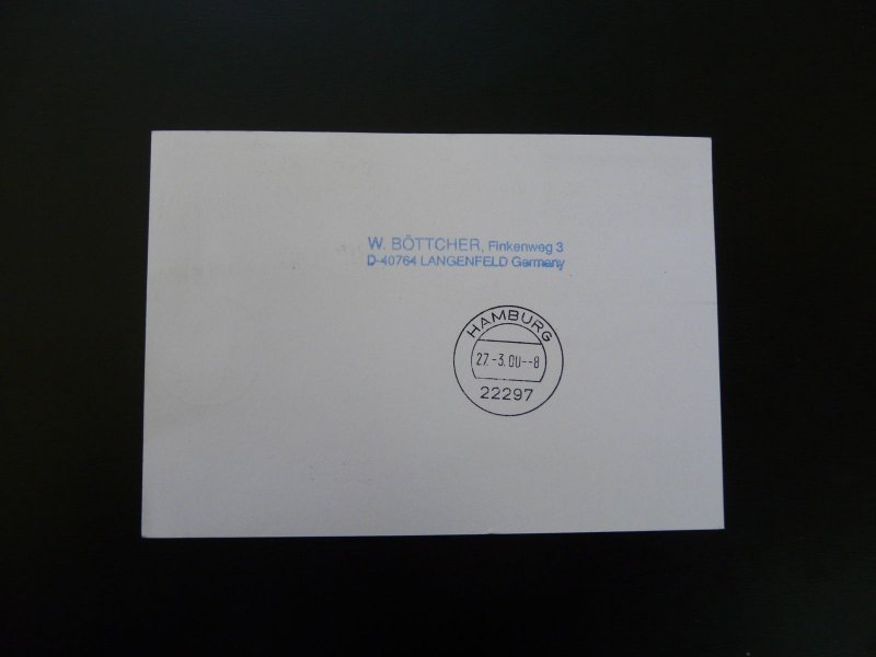 first flight cover Munchen Mannheim Hamburg coop. Cirrus Airlines Lufthansa 2000