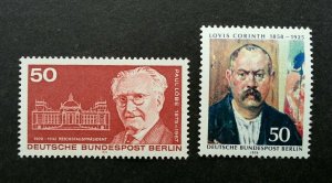 Germany Berlin Mix Lot 2 Death 100th 1975 (stamp) MNH