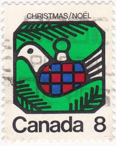 Canada - 1973 Christmas Bird 8c used SG 765