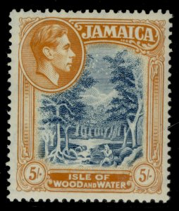 JAMAICA SG132, 5s slate-blue and yellow-orange, LH MINT. Cat £16. PERF 14