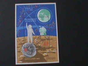 ​MONGOLIA-1969-SC#C13  APOLLO II  UNITED STATES MOON MISSION-MNH S/S-VF