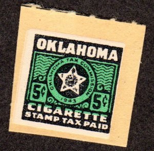 Oklahoma State Revenue, Cigarettes SRS # C34a MNH Lot 230719 -01