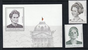 Belgium 2000 -  Royalty   - MNH   set #  B1154-B1156