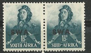 South West Africa # 137 Wartime Aviator (1) Unused E-A PAIR