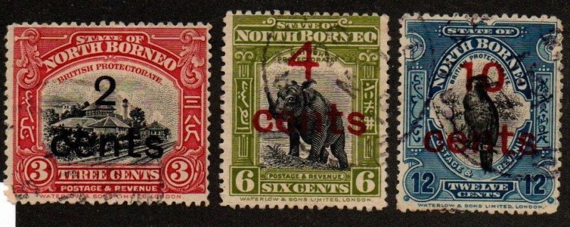 North Borneo 160-162 Set Used