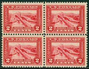 EDW1949SELL : USA 1913 Scott #398 Block of 4. Mint NH. PO Fresh. Catalog $140.00