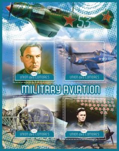 Stamps. Military Aviation 2018 1+1 sheets perforated