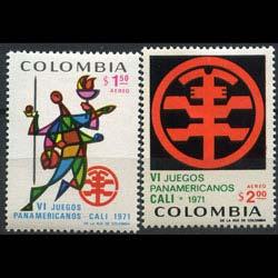 COLOMBIA 1971 - Scott# C542-3 Games Set of 2 NH creases