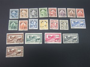 French Tunisia 1938 Sc B54-73 set FU