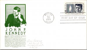FDC 1964 SC #1246 Green Anderson Cachet - Boston Mass - Single - J5994