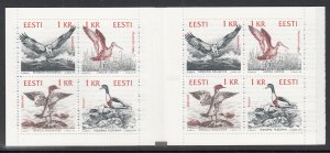 Estonia 234a Birds Booklet MNH VF