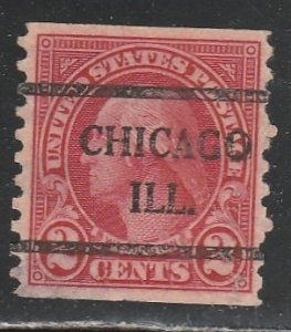 United States   (Precancel)   Chicago   ill.  (2)     Coil