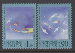 UN Geneva 327-328 MNH VF