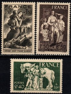 France #B158-60 F-VF Unused (X2410)