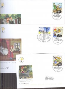 Germany 2016 Fairy Tales Mi. 3208/10 3 FDC