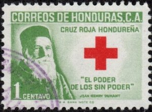 Honduras RA6 - Used - 1c Red Cross / Dunant (1964)