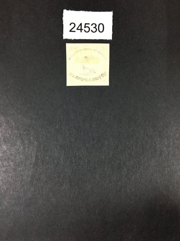 US STAMPS # 1 AMERICAN LETTER MAIL TRIAL COLOR PROOF ON INDIA CAT. $ LOT #24530