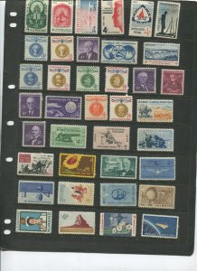 STAMP STATION PERTH USA Early Selection of 38 Stamps Unchecked Mint -Lot 15