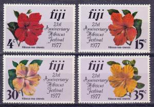 Fiji 376-79 MNH 1977 Hibiscus Festival