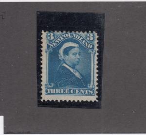 NEWFOUNDLAND # 49 FVF-MNH 3cts BLUE Q/VICTORIA CAT VALUE $120