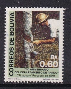 Bolivia   #775  used  1988    rubber production  60c