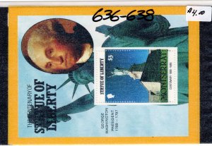 Montserrat #636-638 MNH - Stamp Souvenir Sheet