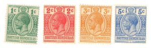British Honduras #75-78  Single