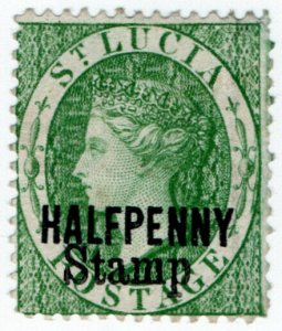 (I.B) St Lucia Revenue : Duty Stamp ½d