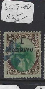 Guatemala (acx)  SC  17  Cork Cancel  VFU 