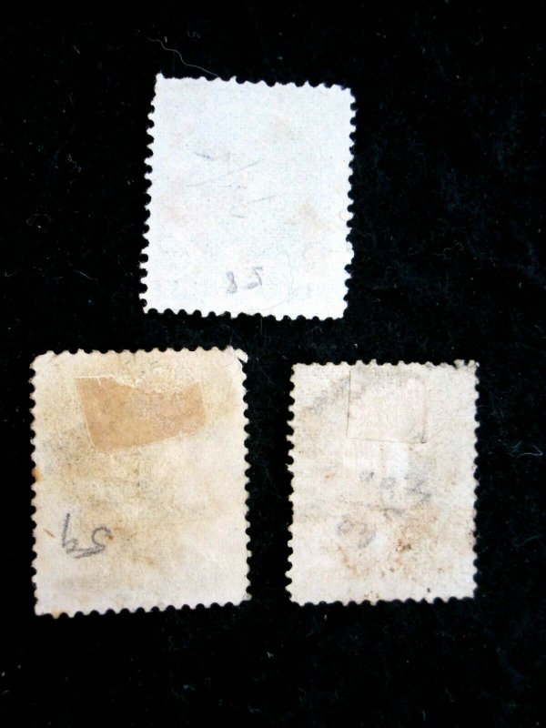 BRAZIL - SCOTT# 58-60 - USED - CAT VAL $54.40