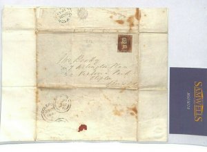 GB LETTER Penny Red Numeral *212* Coleford 1848 Glos {samwells-covers}MS3024