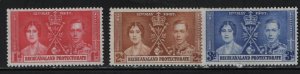 BECHUANALAND PROTECTORATE 121-123   MINT HINGED