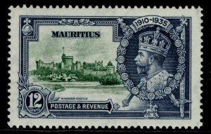 MAURITIUS GV SG246, 12c green & indigo, NH MINT.