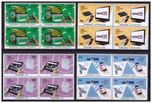 2017 Technologies 4 values set MNH blocks of 4