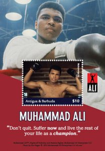 Antigua 2018 - Muhammad Ali - Souvenir sheet - MNH