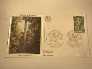 France Colorano silk FDC, 19 juin 1976, Forêt de Tronçais - 03 Montluçon